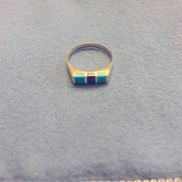 Jewelry - Sterling Silver ring with inlay stones